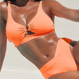 Vibrant Orange Women's Bikini Set